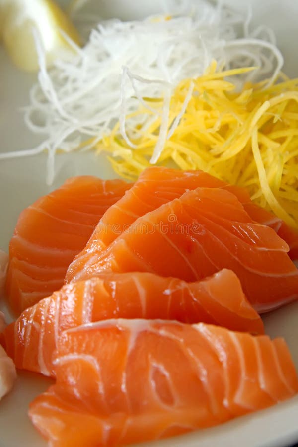 Salmon sashimi stock photo. Image of orient, restaurant 409572