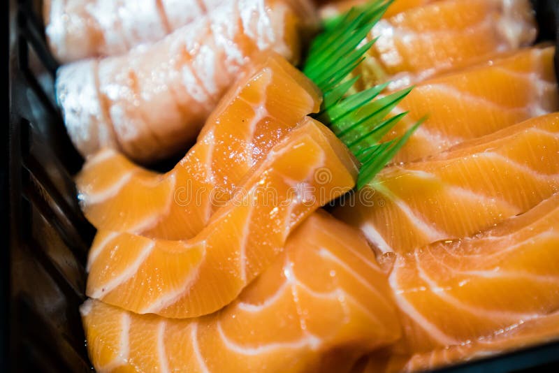 Salmon sashimi stock photo. Image of freshness, piece 149708974