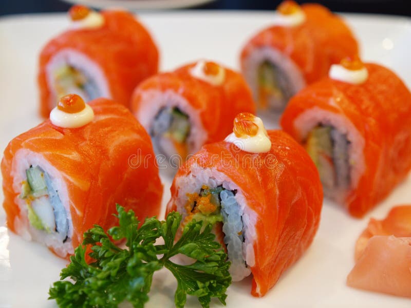 Salmon sushi