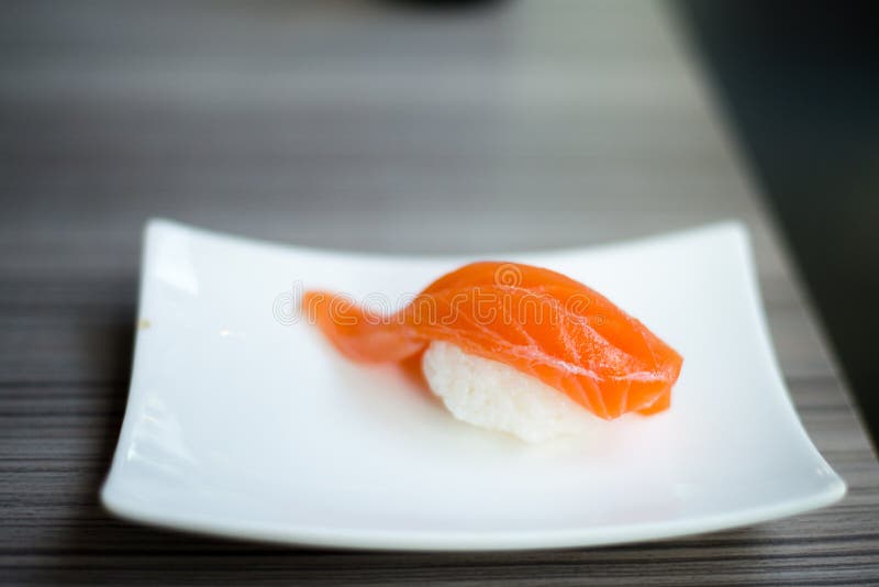 Salmon Sushi Japanese Food Stock Image Image of healthy, japanese