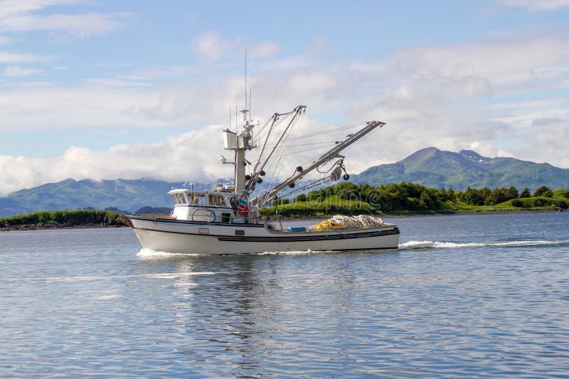 Salmon Trawler in Kodiak, Alaska Stock Image - Image of commercial