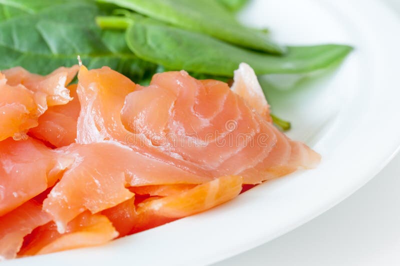Salmone affumicato fotografia stock Salmone affumicato fotografia stock