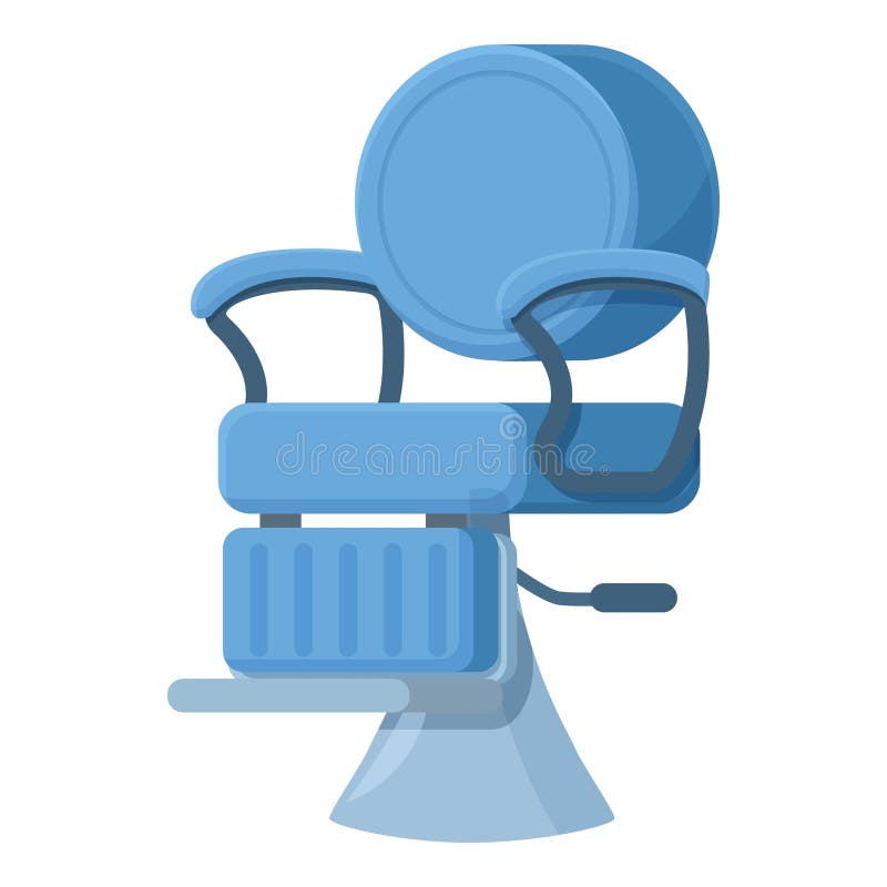 Blue saloon interior chair icon cartoon vector. Shave object. Advertising lounge. Blue saloon interior chair icon cartoon vector. Shave object. Advertising lounge