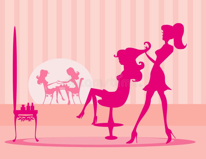 Salon de beauté illustration de vecteur Salon de beauté illustration de vecteur