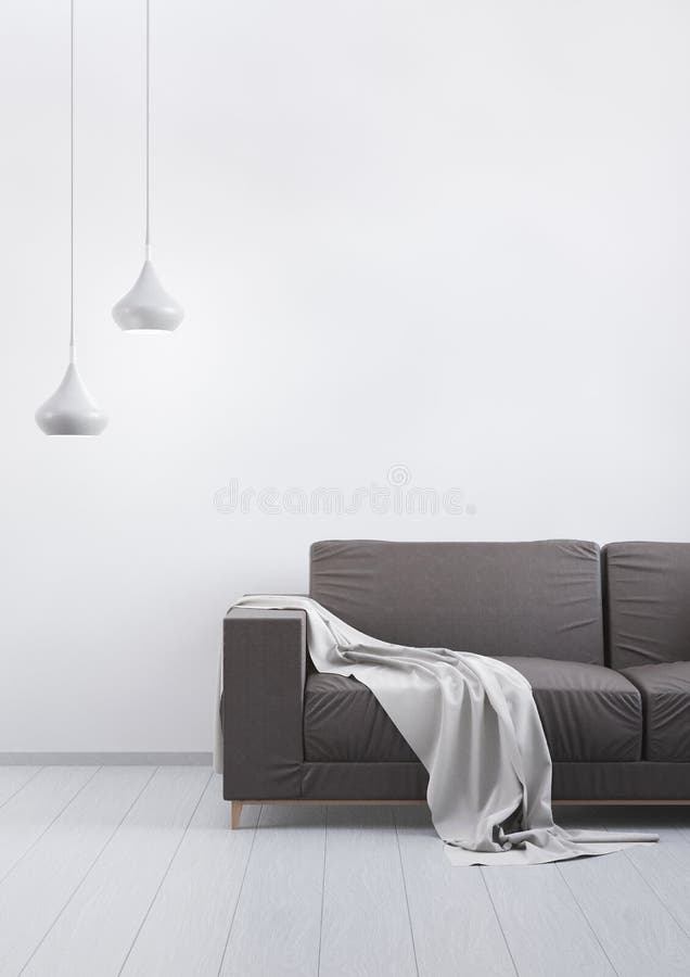 Salon moderne de vintage Brown garnissent en cuir le sofa sur un mur en bois gris de plancher et de lumière 3d rendent illustration libre de droits Salon moderne de vintage Brown garnissent en cuir le sofa sur un mur en bois gris de plancher et de lumière 3d rendent illustration libre de droits