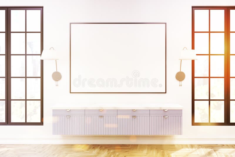 Salone moderno interno, gabinetto di legno, tonificato illustrazione di stock Salone moderno interno, gabinetto di legno, tonificato illustrazione di stock