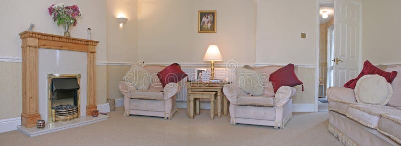 Living room in English semi-detached house. Living room in English semi-detached house