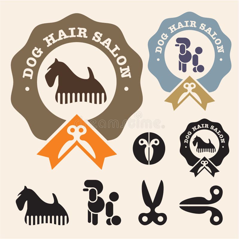 Salong för hundhår royaltyfri illustrationer Salong för hundhår royaltyfri illustrationer