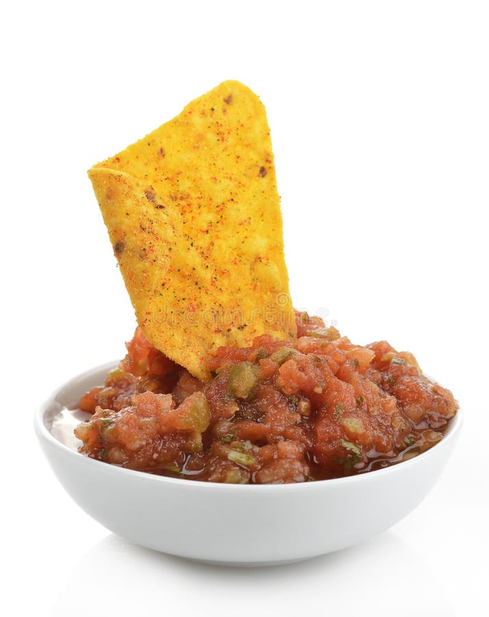 Chips and Salsa stock photo. Image of vegetable, chips 28111928