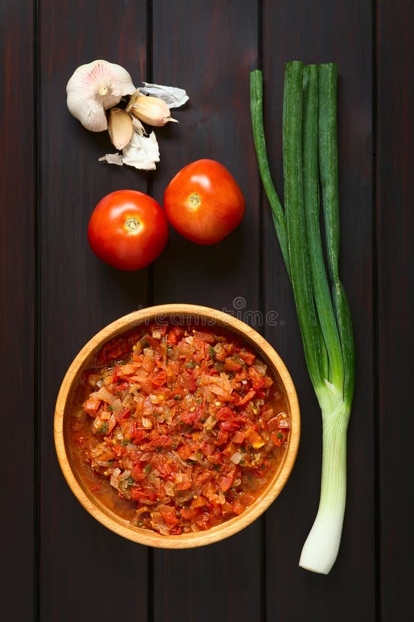 Salsa colombiana de Hogao foto de archivo. Imagen de tradicional 61144252