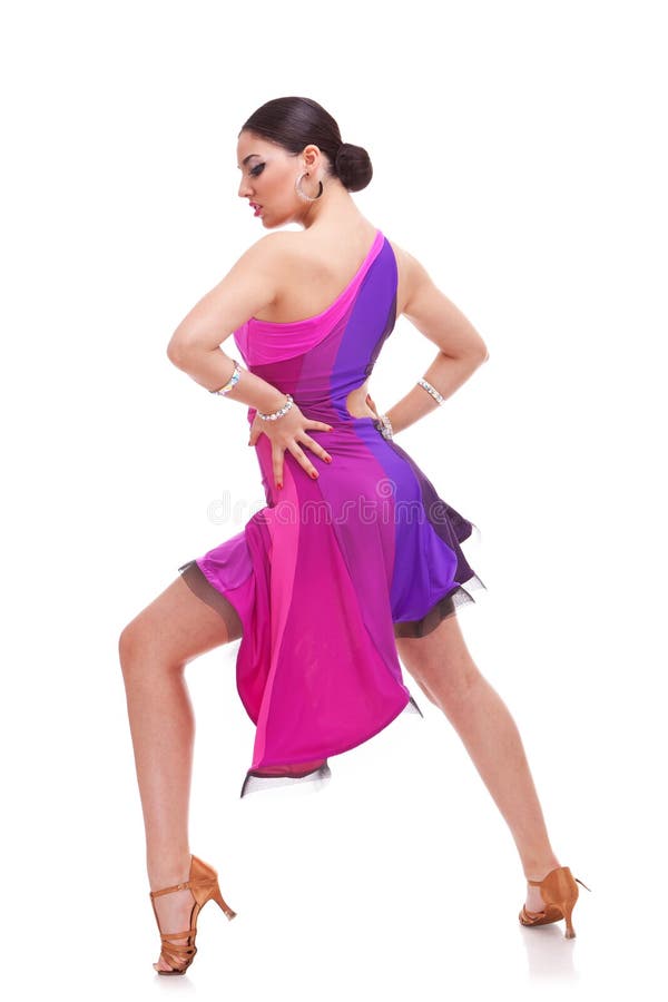 Salsa dancer with hands on hips