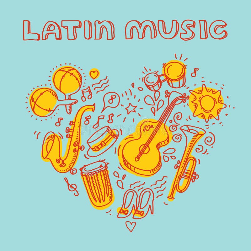 Salsa music/eps stock vector. Illustration of latin, title 2188999