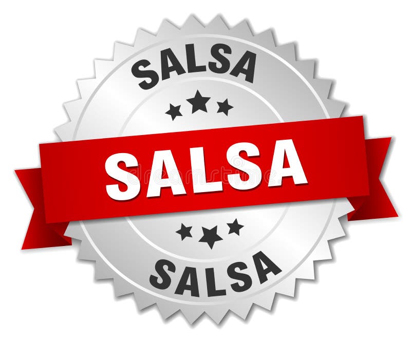 Salsa stock vector. Illustration of shiny, quality, emblem - 120122310