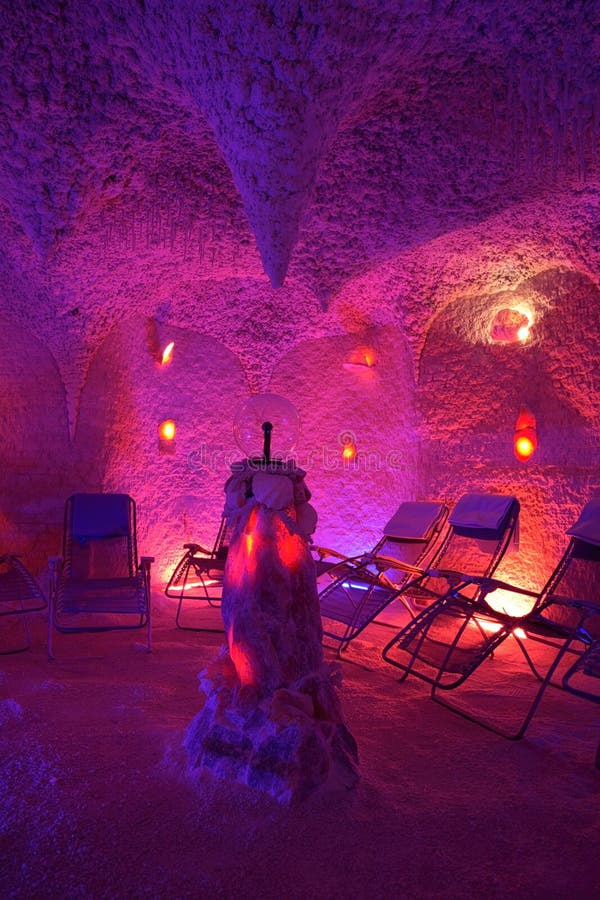 Salt Cave in IwoniczZdroj. Poland Stock Image Image of colored