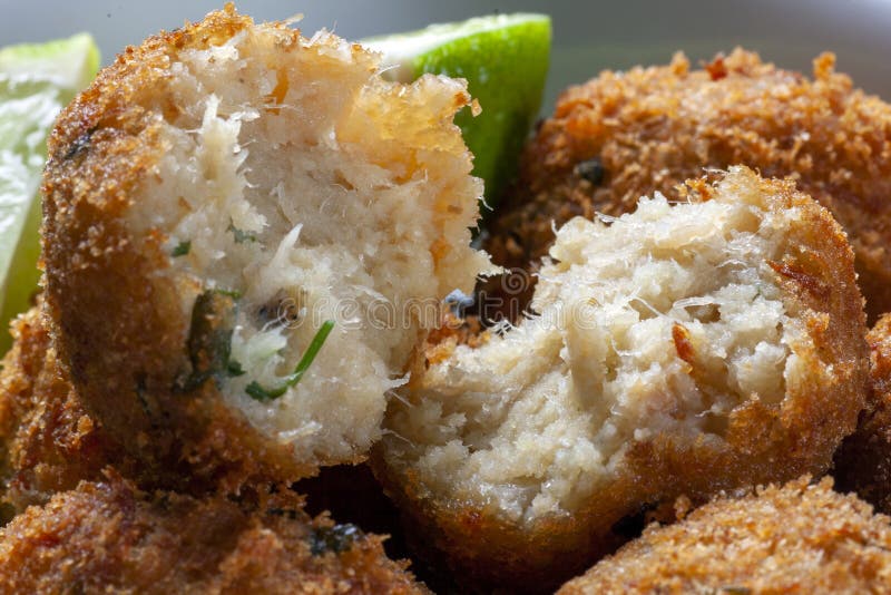 Salt Cod Fritters, Croquettes Stock Image Image of fritter, parsley