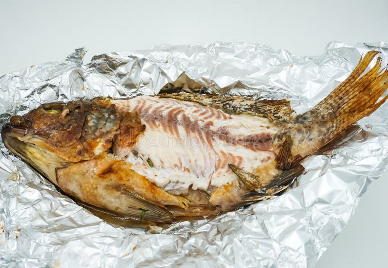 Salt Crusted Grilled Fish stock photo. Image of salted 56133172