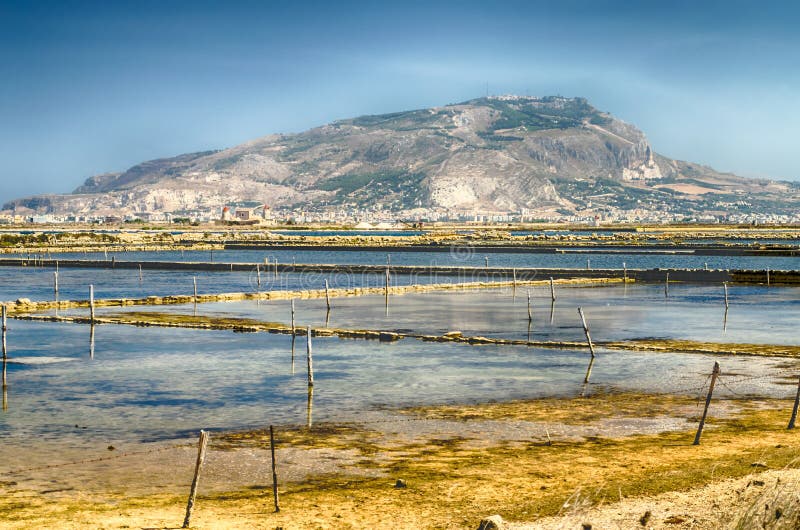 The Salt Flats of Trapani, Sicily, Italy Stock Photo Image of travel