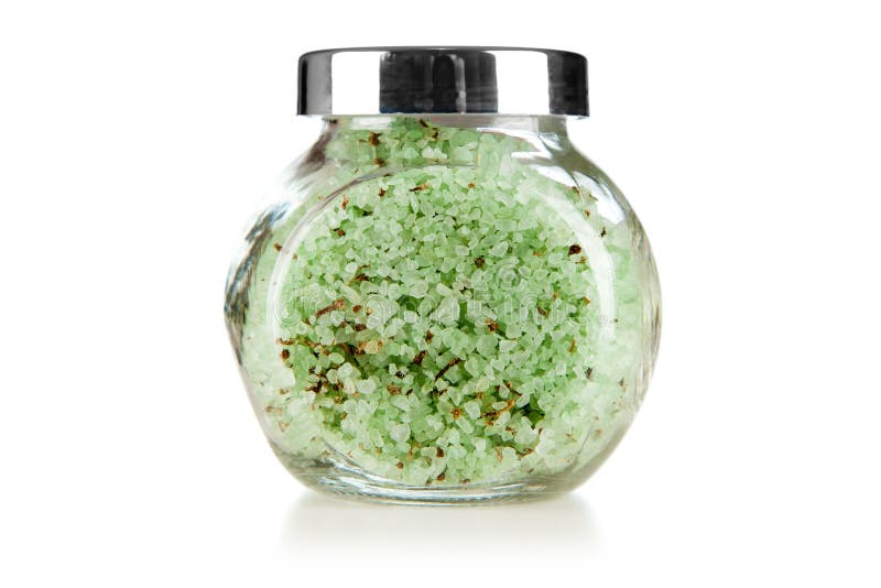 Salt in a glass stock image. Image of seasoning, salty 75143507