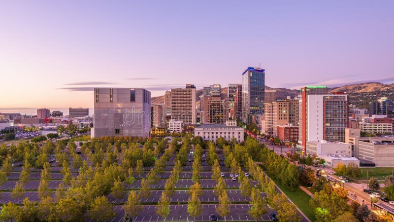 Salt Lake City, Utah, USA Downtown Cityscape