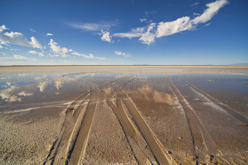 Salt Lake Flats, Desert Sky Stock Photo Image of clouds, minerals 18173580