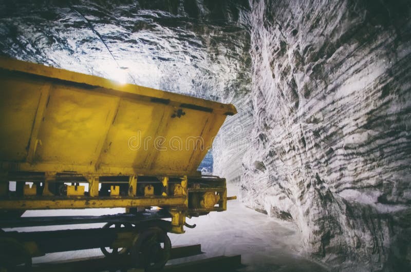 Salt Mine inside stock photo. Image of geologic, underground 150468530