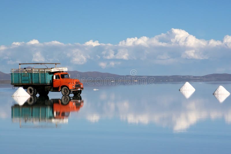 Salt Mining in Salar de Uyuni, Bolivia