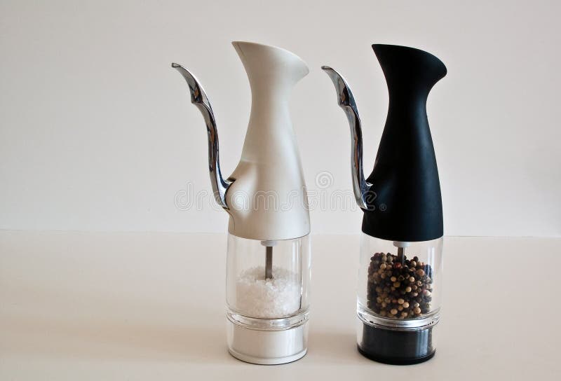 Salt and Pepper stock photo. Image of peppercorns, salt 10153576