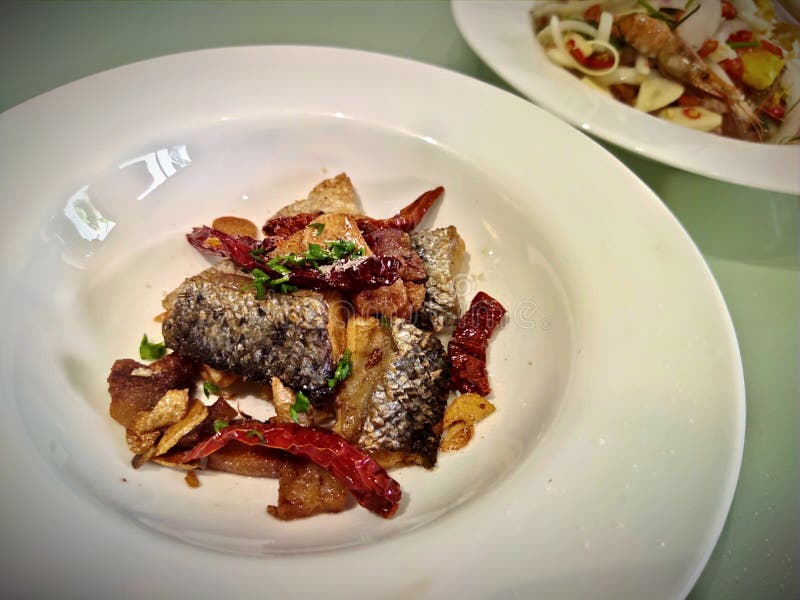 Salt Pepper Fried Fish stock image. Image of meal, pepper 184471809