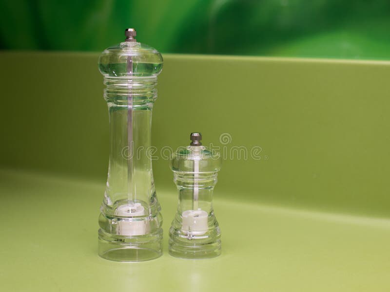 Salt and Pepper Mills Isolated Stock Photo Image of condiment