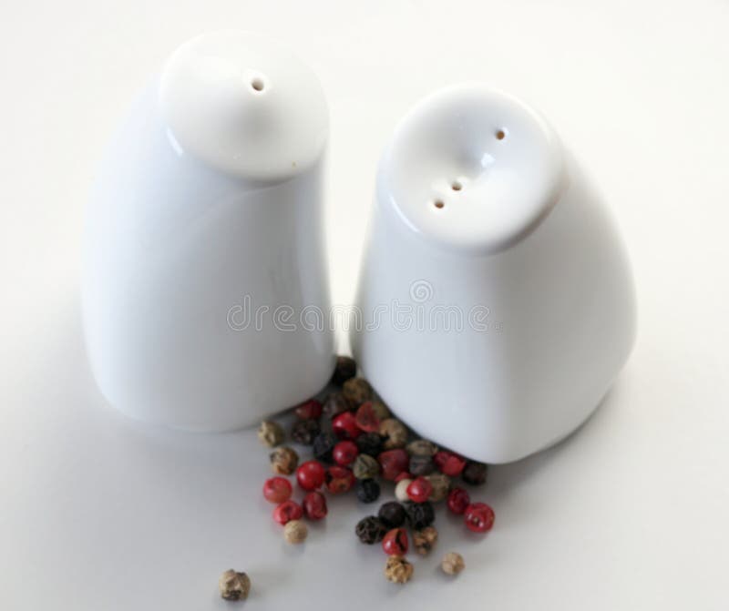 Salt and pepper pots stock photo. Image of flavor, closeup 51669918