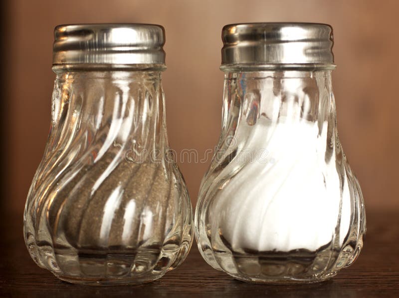 Salt and pepper shaker royalty free stock images