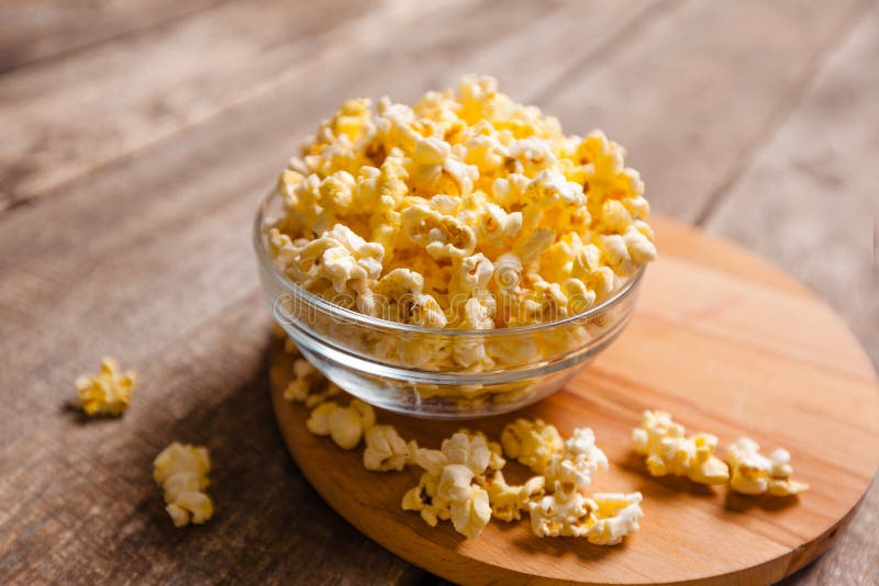 Salt popcorn stock image. Image of butter, movie, yellow 72931633