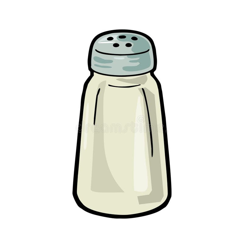 Contour Simple Doodle Illustration Salt Shaker With Salt Stock Illustration  - Download Image Now - iStock