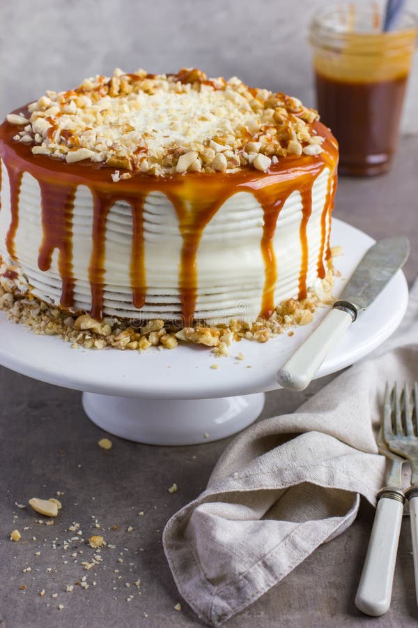 832 Salted Caramel Nuts Cake Stock Photos Free & RoyaltyFree Stock