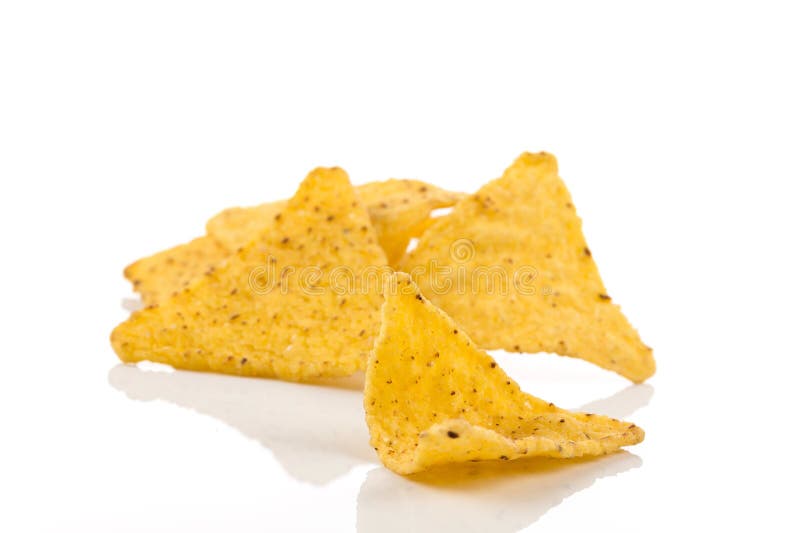 Salted Corn Snack Nachos Chips Stock Photo Image of yellow, mexico