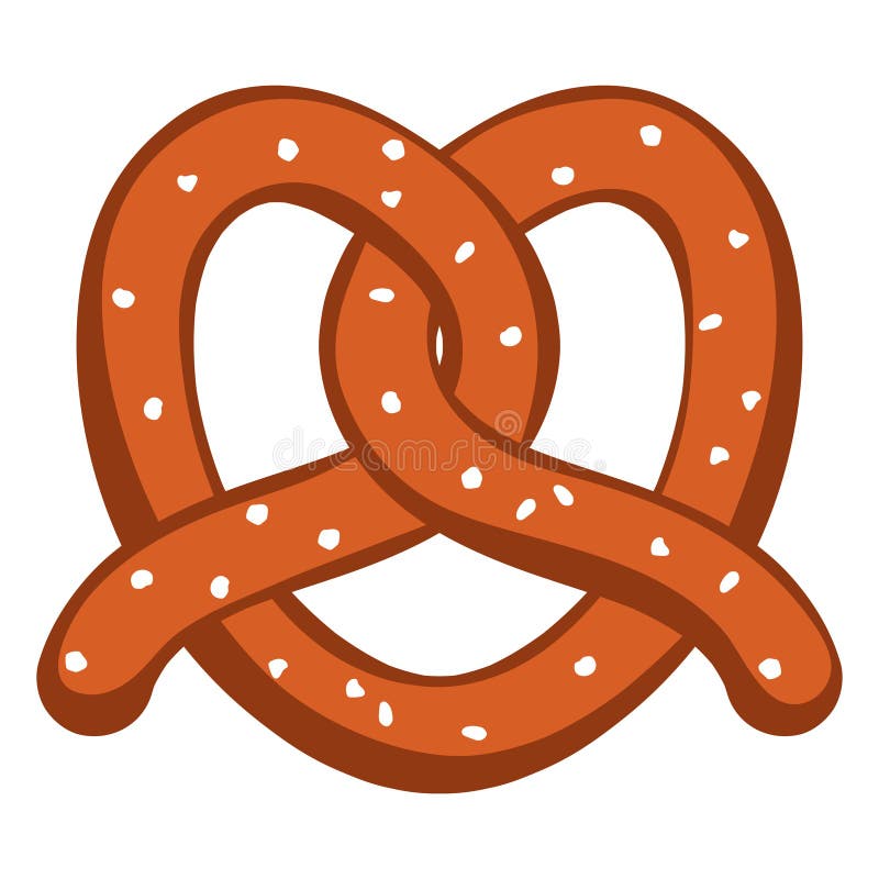 Salted pretzel sticks stock illustration. Illustration of baking - 7092518