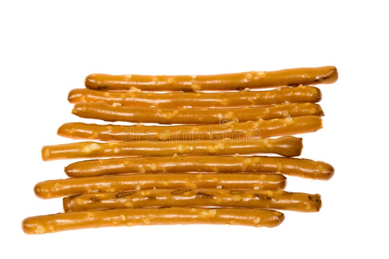Salted Pretzel Sticks stock image. Image of snack, crispy 4384197