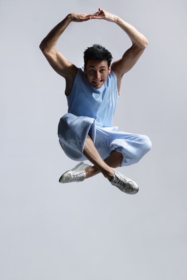 Salto foto de archivo