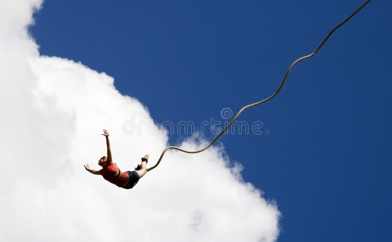 Salto dell'ammortizzatore ausiliario immagini stock Salto dell'ammortizzatore ausiliario immagini stock