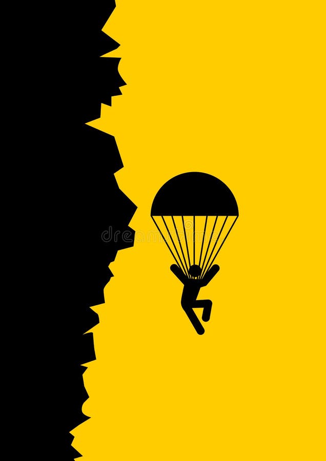 Salto della base dell'uomo illustrazione vettoriale Salto della base dell'uomo illustrazione vettoriale