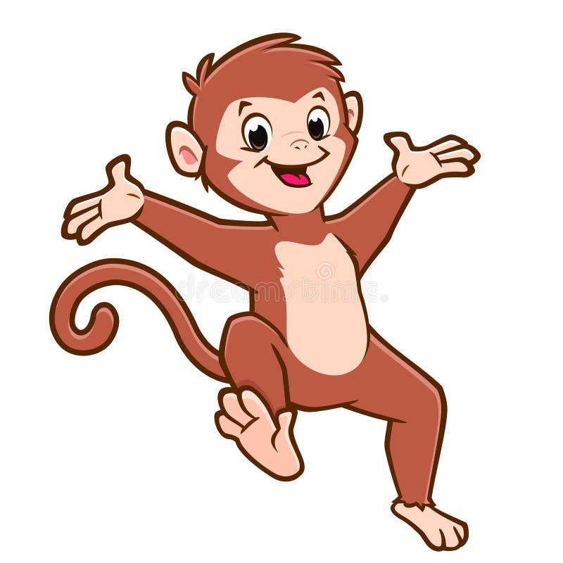 Macaco dos desenhos animados feliz Ilustração por ©igordudas #25114053