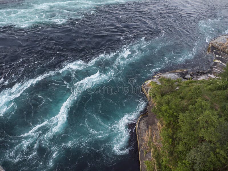 Saltstraumen, maelstrom stream in night. Whirlpool vortex water stock images, royalty-free photos and pictures