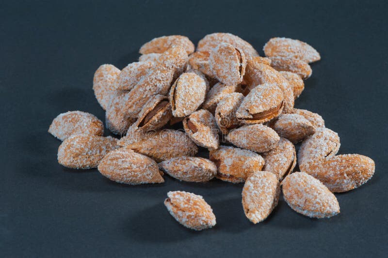 Salty Roasted Almonds in the Clip Stock Photo Image of magnesium