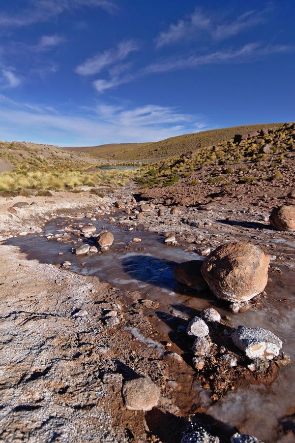 Rocky Salty Shore And Water Of The Great Salt Lake With Mountain Stock Image Image of color