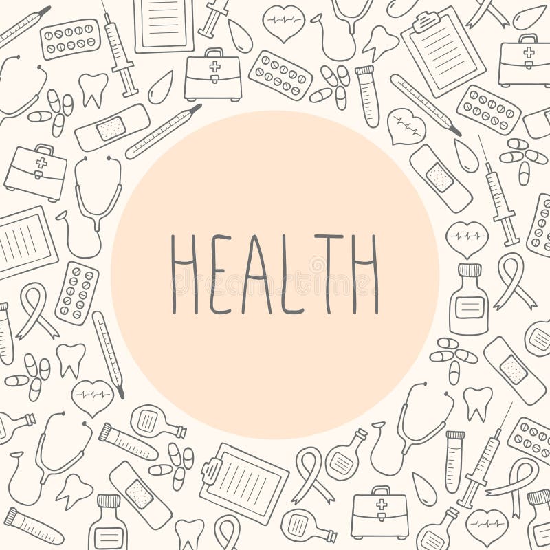 Salud Fondo Médico Ilustración Del Vector Ilustración del Vector
