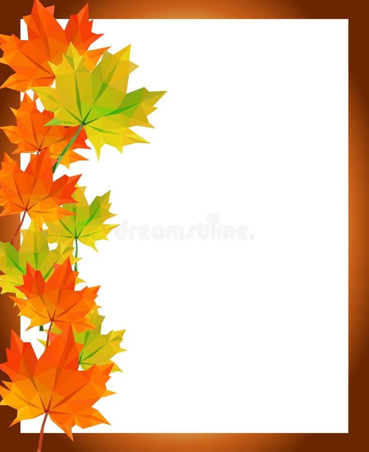 saludos Bajo-polivinílicos del marco de la foto de las hojas de arce del otoño del polígono ilustración del vector saludos Bajo-polivinílicos del marco de la foto de las hojas de arce del otoño del polígono ilustración del vector