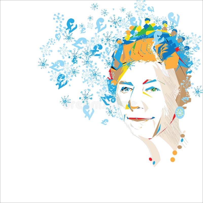 Saludos de la reina ilustración del vector Saludos de la reina ilustración del vector