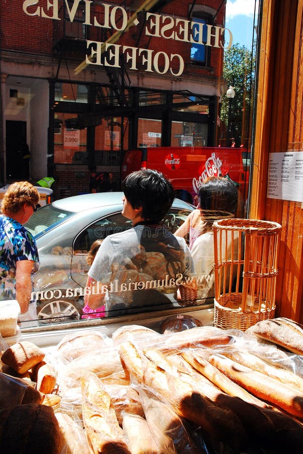 Salumeria in North End von Boston lizenzfreies stockbild Salumeria in North End von Boston lizenzfreies stockbild