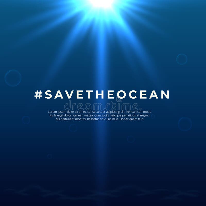 Salvar nosso fundo oceânico. design mundial dos oceanos com oceano submarino