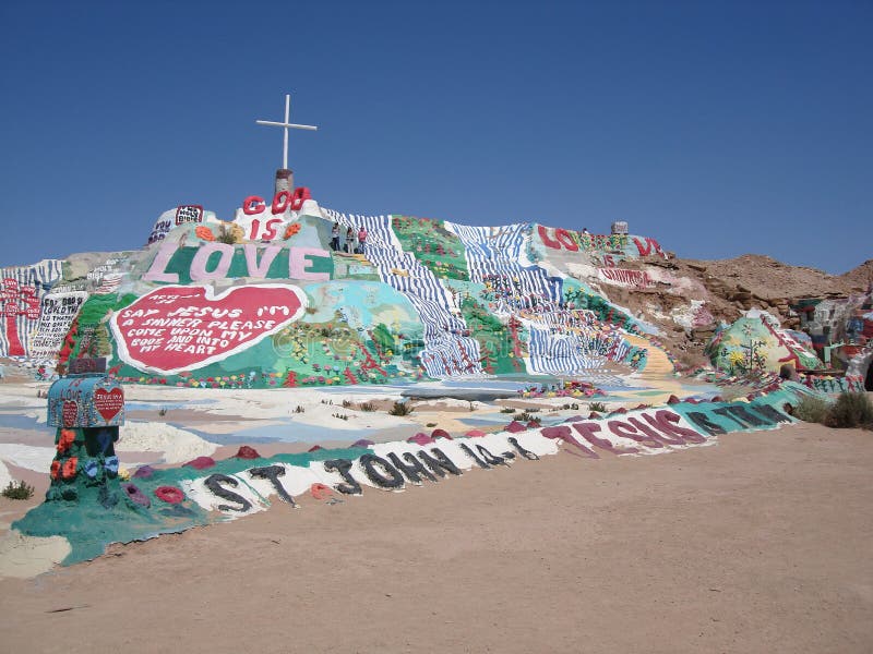 Salvation Mountain, Niland California Stock Photo Image of niland, mountain 28685210